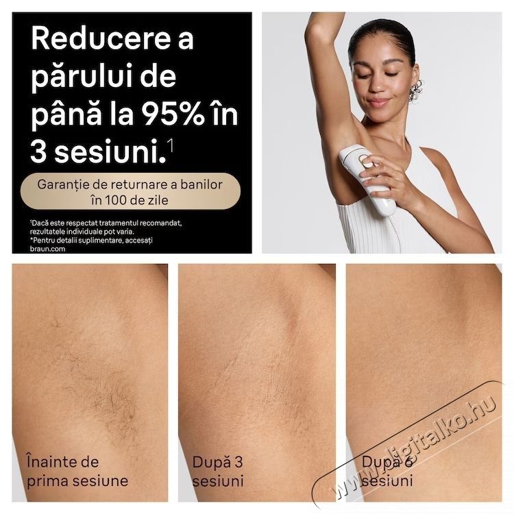BRAUN Silk-expert PRO 5 PL5210 IPL epil&aacute;tor, Automatikus &eacute;s folyamatos Skin pro 2.0 &eacute;rz&eacute;kelő, Feh&eacute;r/Arany Sz&eacute;ps&eacute;g&aacute;pol&aacute;s / Eg&eacute;szs&eacute;g - Szőrtelen&iacute;tő / borotva - Tart&oacute;s szőrtelen&iacute;tő - 536268