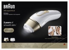 BRAUN Silk-expert PRO 5 PL5210 IPL epil&aacute;tor, Automatikus &eacute;s folyamatos Skin pro 2.0 &eacute;rz&eacute;kelő, Feh&eacute;r/Arany Sz&eacute;ps&eacute;g&aacute;pol&aacute;s / Eg&eacute;szs&eacute;g - Szőrtelen&iacute;tő / borotva - Tart&oacute;s szőrtelen&iacute;tő - 536268
