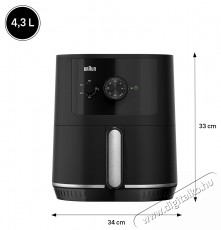 BRAUN HF3000 FORR&Oacute;LEVEGŐS S&Uuml;TŐ Konyhai term&eacute;kek - Konyhai kisg&eacute;p (s&uuml;t&eacute;s / főz&eacute;s / hűt&eacute;s / &eacute;telk&eacute;sz&iacute;t&eacute;s) - L&eacute;gkever&eacute;ses főzőg&eacute;p / elektromos kukta / multifunkci&oacute;s s&uuml;tő - 502913