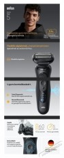 BRAUN 52-N1200S elektromos borotva Sz&eacute;ps&eacute;g&aacute;pol&aacute;s / Eg&eacute;szs&eacute;g - Szőrtelen&iacute;tő / borotva - F&eacute;rfi borotva - 539081