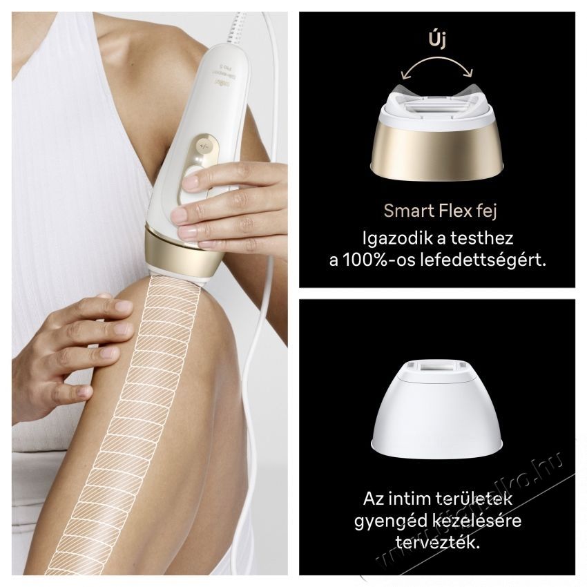 BRAUN IPL Silk-expert Pro 5 PL5221 Villan&oacute;f&eacute;nyes szőrtelen&iacute;tő Sz&eacute;ps&eacute;g&aacute;pol&aacute;s / Eg&eacute;szs&eacute;g - Szőrtelen&iacute;tő / borotva - Tart&oacute;s szőrtelen&iacute;tő - 540827