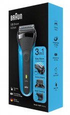 BRAUN 310BT WD borotva - kék és fekete Szépségápolás / Egészség - Szőrtelenítő / borotva - Férfi borotva - 361659
