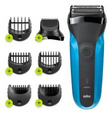 BRAUN 310BT WD borotva - kék és fekete Szépségápolás / Egészség - Szőrtelenítő / borotva - Férfi borotva - 361659