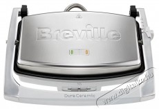 Breville szendvicss&uuml;tő, 1000 W, DuraCeramic, 2-3 szendvics, Ez&uuml;st Konyhai term&eacute;kek - Konyhai kisg&eacute;p kieg&eacute;sz&iacute;tő - Szendvics / gofri / grill s&uuml;tő kieg&eacute;sz&iacute;tő - 533139
