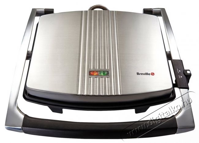 Breville Panini Large VST026X-01 Szendvicss&uuml;tő, Fekete/Rozsdamentes ac&eacute;l Konyhai term&eacute;kek - Konyhai kisg&eacute;p (s&uuml;t&eacute;s / főz&eacute;s / hűt&eacute;s / &eacute;telk&eacute;sz&iacute;t&eacute;s) - Melegszendvics / gofri s&uuml;tő - 533140