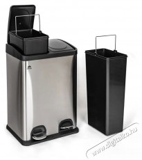 Brilanz Savery Szelektív hulladékgyűjtő, rozsdamentes acél, 40 l, 2×20 l Háztartás / Otthon / Kültér - Lakásfelszerelés - Szemetes - 504718