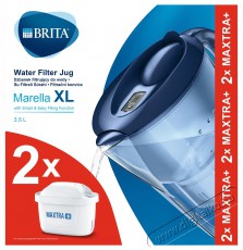 Brita BRH1040565 Marella XL 3.5 L-es vízszűrő kancsó, 2 darab Maxtra+ szűrőbetéttel, Kék  Konyhai termékek - Vízszűrő - Vízszűrő - 374223