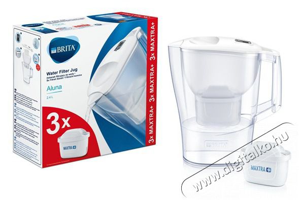 Brita 1040564 Aluna 3db Maxtra szűrővel 2,4l vízszűrő kancsó szett Konyhai termékek - Vízszűrő - Vízszűrő - 384511