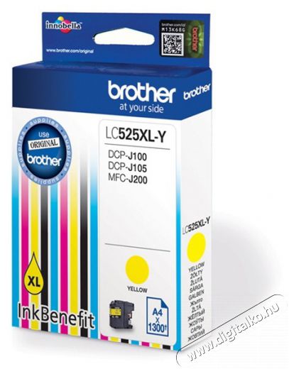 Brother LC525XLY Sárga tintapatron Iroda és számítástechnika - Nyomtató - Kiegészítő - 384810