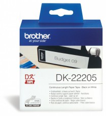 Brother DK-22205 62mmx30,48m feh&eacute;r/fekete pap&iacute;rszalag H&aacute;ztart&aacute;s / Otthon / K&uuml;lt&eacute;r - Egy&eacute;b h&aacute;ztart&aacute;si term&eacute;k - 436669