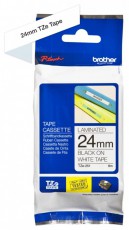 Brother TZe-251 24mmx8m fehér/fekete laminált szalag Iroda és számítástechnika - Egyéb számítástechnikai termék - 442134