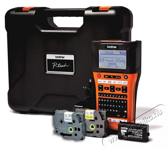 Brother C&iacute;mkenyomtat&oacute; PT-E550WVP, k&eacute;zi (ipari), QWERTY billentyűzet, TZe szalag: 3,5-24mm, t&ouml;lthető akku, hordt&aacute;sk&aacute;val Iroda &eacute;s sz&aacute;m&iacute;t&aacute;stechnika - C&iacute;mkenyomtat&oacute; - C&iacute;mkenyomtat&oacute; - 479512