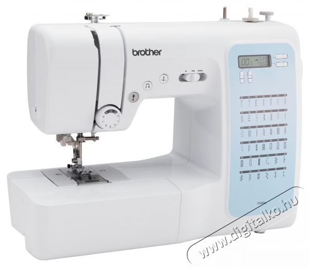 Brother FS40S sz&aacute;m&iacute;t&oacute;g&eacute;pes varr&oacute;g&eacute;p, 40 m&oacute;d, LCD k&eacute;pernyő, Start/stop gomb, C&eacute;rnafűző, &Aacute;ll&iacute;that&oacute; sz&eacute;less&eacute;g, 5 gomblyuk modell, LED vil&aacute;g&iacute;t&aacute;s, 750 imp/min., Feh&eacute;r H&aacute;ztart&aacute;s / Otthon / K&uuml;lt&eacute;r - Varr&oacute;g&eacute;p - 533141