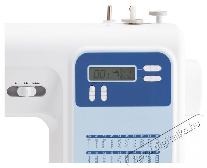 Brother FS60X sz&aacute;m&iacute;t&oacute;g&eacute;pes varr&oacute;g&eacute;p, 60 &ouml;lt&eacute;s, LCD kijelző, start/stop gomb, sebess&eacute;gkorl&aacute;toz&oacute; gomb, c&eacute;rnafűző, 7 gomblyuk, 1 &ouml;lt&eacute;s, 750 imp/min, feh&eacute;r H&aacute;ztart&aacute;s / Otthon / K&uuml;lt&eacute;r - Varr&oacute;g&eacute;p - 533143