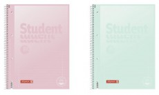 BRUNNEN A4 80 lapos vonalas pasztell menta és pasztell pink spirálfüzet Háztartás / Otthon / Kültér - Szerszám - Egyéb szerszám - 507702
