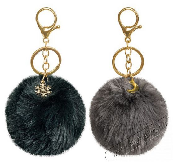 BRUNNEN Dark Pompom kulcstartó Háztartás / Otthon / Kültér - Szerszám - Egyéb szerszám - 507697
