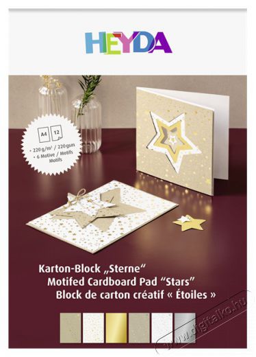 BRUNNEN Heyda Star A4 12 lapos kartonlap szett Háztartás / Otthon / Kültér - Egyéb háztartási termék - 508301