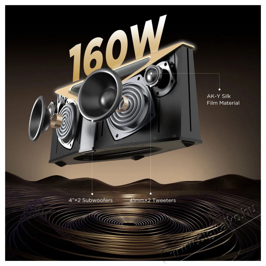 BUGANi Brief Pro Black+Gold Audio-Video / Hifi / Multim&eacute;dia - Hordozhat&oacute;, vezet&eacute;k n&eacute;lk&uuml;li / bluetooth hangsug&aacute;rz&oacute; - Hordozhat&oacute;, vezet&eacute;k n&eacute;lk&uuml;li / bluetooth hangsug&aacute;rz&oacute; - 523190