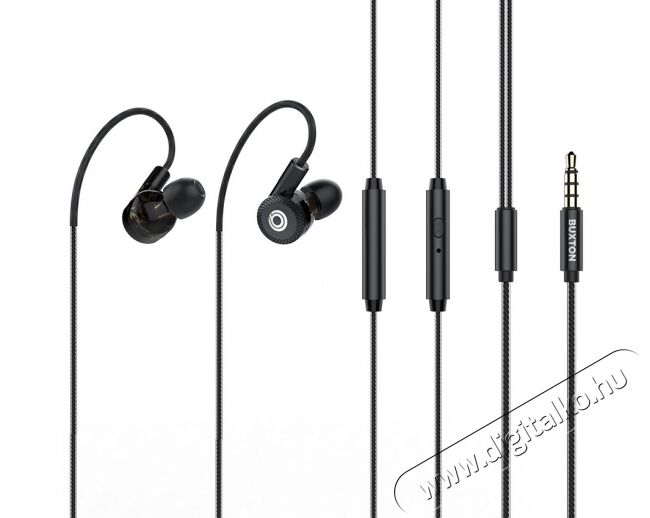 Buxton REI-MS 300 mikrofonos fülhallgató - fekete Audio-Video / Hifi / Multimédia - Fül és Fejhallgatók - Fülhallgató mikrofonnal / headset - 351834