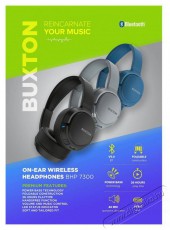 Buxton BHP 7300 GREY HEADPHONES BT Audio-Video / Hifi / Multimédia - Fül és Fejhallgatók - Fejhallgató mikrofonnal / headset - 400491