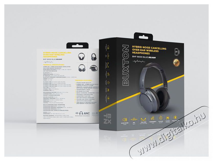 Buxton BHP 18000 Blue Dilham Audio-Video / Hifi / Multim&eacute;dia - F&uuml;l &eacute;s Fejhallgat&oacute;k - Fejhallgat&oacute; - 518622