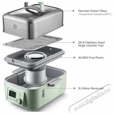 Buydeem G564 z&ouml;ld Konyhai term&eacute;kek - Konyhai kisg&eacute;p (s&uuml;t&eacute;s / főz&eacute;s / hűt&eacute;s / &eacute;telk&eacute;sz&iacute;t&eacute;s) - L&eacute;gkever&eacute;ses főzőg&eacute;p / elektromos kukta / multifunkci&oacute;s s&uuml;tő - 530698