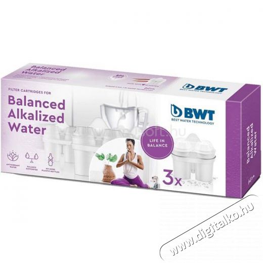 Bwt Balanced Alkalized 814463 3db-os vízszűrő patron szett Konyhai termékek - Vízszűrő - Kiegészítő - 418040