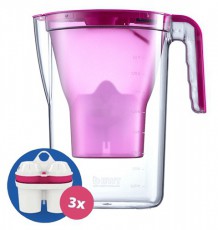 Bwt Vida 125637740 2,6l pink vízszűrő kancsó + 3db szűrő Konyhai termékek - Vízszűrő - Vízszűrő - 502073