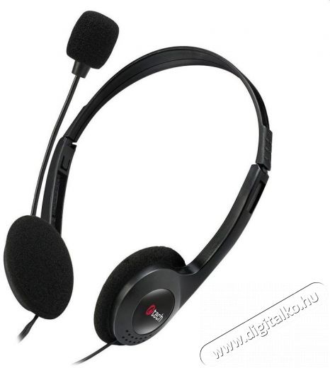 C-TECH MHS-03E Audio-Video / Hifi / Multimédia - Fül és Fejhallgatók - Fejhallgató mikrofonnal / headset - 518623
