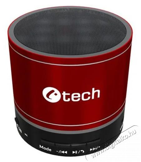 C-TECH SPK-08R, piros Audio-Video / Hifi / Multimédia - Hordozható, vezeték nélküli / bluetooth hangsugárzó - Hordozható, vezeték nélküli / bluetooth hangsugárzó - 523211