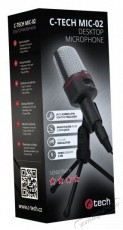 C-TECH MIC-02 Fotó-Videó kiegészítők - Mikrofon - Ének és hangszer mikrofon - 524489