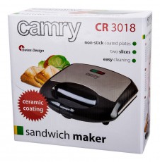 Camry CR3018 szendvicssütő Konyhai termékek - Konyhai kisgép (sütés / főzés / hűtés / ételkészítés) - Melegszendvics / gofri sütő - 351015