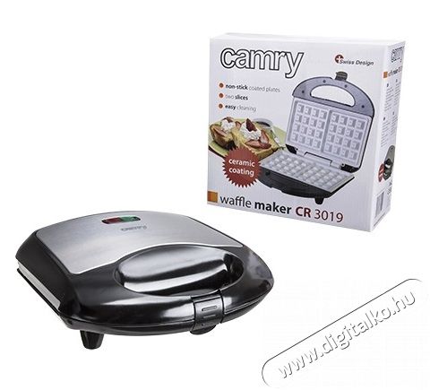 Camry CR 3019 gofrisütő Konyhai termékek - Konyhai kisgép (sütés / főzés / hűtés / ételkészítés) - Melegszendvics / gofri sütő