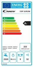 Candy CDP 1L952W mosogatógép Konyhai termékek - Mosogatógép - Keskeny (45cm-ig) szabadonálló mosogatógép - 333391
