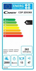Candy CDP 2DS36X mosogatógép Konyhai termékek - Mosogatógép - Normál (60cm) szabadonálló mosogatógép - 348211