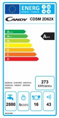 Candy CDSM 2D62X beépíthető mosogatógép Konyhai termékek - Mosogatógép - Normál (60cm) beépíthető mosogatógép - 319642