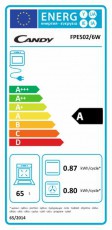 Candy FPE 502/6W beépíthető sütő Konyhai termékek - Sütő-főzőlap, tűzhely (beépíthető) - Sütő (beépíthető) - 319685