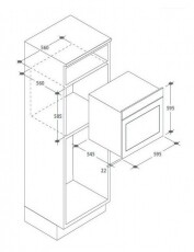 Candy FPE 602A/6 X beépíthető sütő Konyhai termékek - Sütő-főzőlap, tűzhely (beépíthető) - Sütő (beépíthető) - 319687