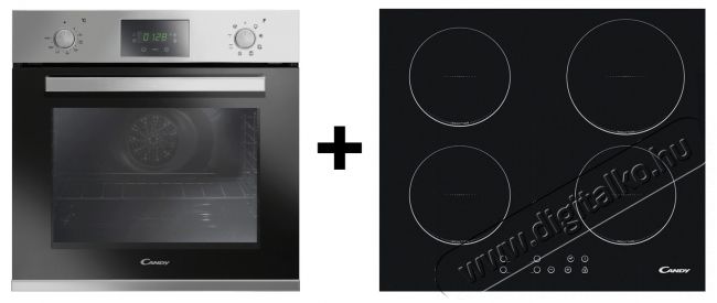 Candy FPE 829A/6XL beépíthető sütő + CI 640C indukciós főzőlap Konyhai termékek - Sütő-főzőlap, tűzhely (beépíthető) - Sütő-főzőlap szett (beépíthető) - 319603