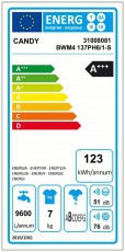 Candy BWM4 137PH6/1-S elöltöltős mosógép Háztartás / Otthon / Kültér - Mosógép / szárítógép - Elöltöltős keskeny (45cm-ig) mosógép - 340850
