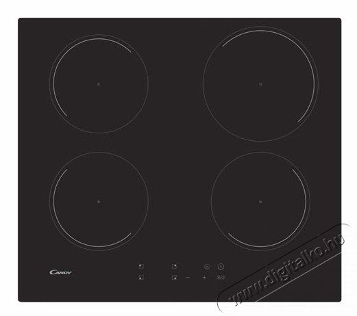 Candy CI 642C indukciós főzőlap - fekete Konyhai termékek - Sütő-főzőlap, tűzhely (beépíthető) - Indukciós főzőlap (beépíthető) - 363862