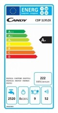 Candy CDP 1L952X mosogatógép Konyhai termékek - Mosogatógép - Keskeny (45cm-ig) szabadonálló mosogatógép - 333086