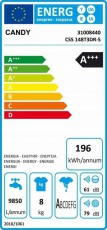 Candy CSS 148T3DR-S elöltöltős mosógép gőzfunkcióval Háztartás / Otthon / Kültér - Mosógép / szárítógép - Elöltöltős normál (60cm-ig) mosógép - 341217