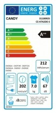 Candy CS H7A2DE-S hőszivattyús szárítógép Háztartás / Otthon / Kültér - Mosógép / szárítógép - Szárítógép - 334780