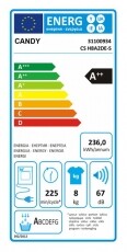 Candy CS H8A2DE-S hőszivattyús szárítógép Háztartás / Otthon / Kültér - Mosógép / szárítógép - Szárítógép - 328019