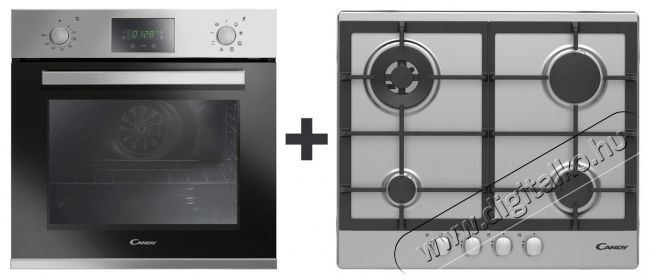 Candy FPE 609A/6XL beépíthető sütő + CPG 64 SWGX gázfőzőlap ChefPack Konyhai termékek - Sütő-főzőlap, tűzhely (beépíthető) - Sütő-főzőlap szett (beépíthető) - 320639