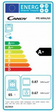 Candy FPE 609A/6XL beépíthető sütő + CPG 64 SWGX gázfőzőlap ChefPack Konyhai termékek - Sütő-főzőlap, tűzhely (beépíthető) - Sütő-főzőlap szett (beépíthető) - 320639