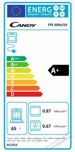 Candy FPE 609A/6XL beépíthető sütő + CPG 64 SWGX gázfőzőlap ChefPack Konyhai termékek - Sütő-főzőlap, tűzhely (beépíthető) - Sütő-főzőlap szett (beépíthető) - 320639