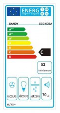 Candy CCC60BA/1 beépíthető páraelszívó Konyhai termékek - Páraelszívó - Hagyományos - 459902