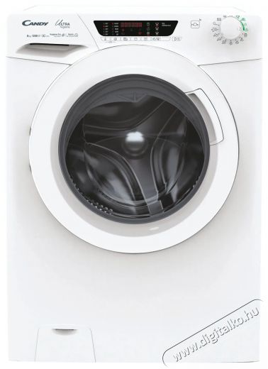 Candy HE 1284TWM6/1-S Ultra Hygiene mosógép Háztartás / Otthon / Kültér - Mosógép / szárítógép - Elöltöltős normál (60cm-ig) mosógép - 501400